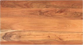 vidaXL Tampo de mesa retangular 100x70x2,5 cm madeira de acácia maciça