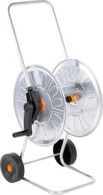 vidaXL Carrinho enrolador para mangueira com 60 m 1/2" aço