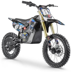 Moto cross criança elétrica 1300W 14-12 Azul