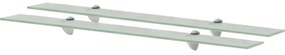 Prateleiras flutuantes 2 pcs vidro 90x20 cm 8 mm