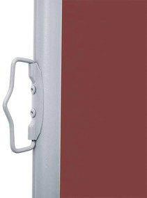 Toldo lateral retrátil para pátio 170x1200 cm castanho