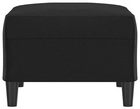 Apoio de pés 70x55x41 cm couro artificial preto