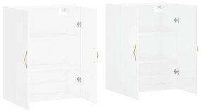 Armários de parede 2 pcs 69,5x34x90 cm branco