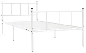 Estrutura de cama metal 90x200 cm branco