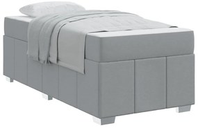 Estrutura da Cama Cinzento-claro 80 x 200 cm tecido