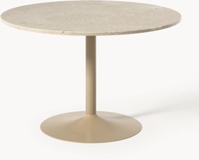 Mesa de jantar redonda com tampo em mármore Miley, vários tamanhos