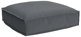 vidaXL Almofada de palete para assento Antracite 50 x 50 x 12 cm