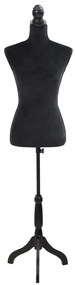 Busto manequim de senhora preto