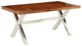 Mesa de jantar 180x90x76 cm madeira maciça