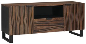 vidaXL Armário de TV - 105 x 33,5 x 46 cm, Feito de Madeira Maciça de Manga.