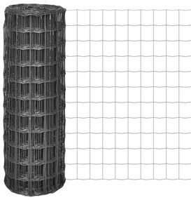 vidaXL Cerca 25x1,2 m aço cinzento
