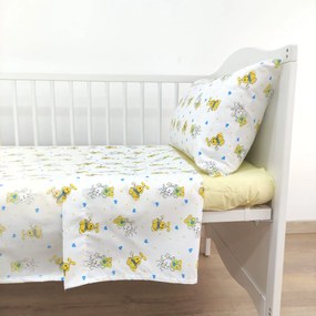 Jogo de Cama Bebé Boneco Amarelo