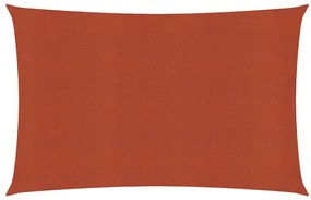 Para-sol estilo vela 160 g/m² 4x5 m PEAD terracota