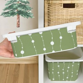 Autocolante para caixa IKEA TROFAST - Correntes verdes