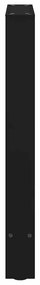 Pés para mesa de jantar pretos 2 peças 50x(72-73) cm aço