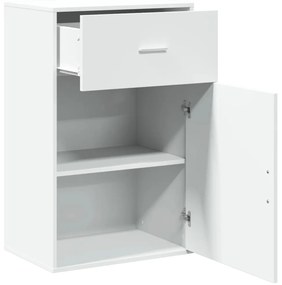 Armário de arrumação 56,5x39x90 cm derivados de madeira branco