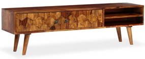 Móvel de TV madeira acácia maciça 140x30x40 cm