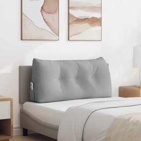 vidaXL Travesseiro para Costas Cinza Nuvem 100 x 24 x 50 cm tecido