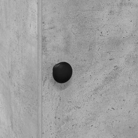 Armário de Cozinha Cinza Concreto 35x50x180 cm Madeira Ingenheirada
