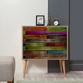 Cômoda Trio – Carvalho Sonoma – 80x90x40 cm