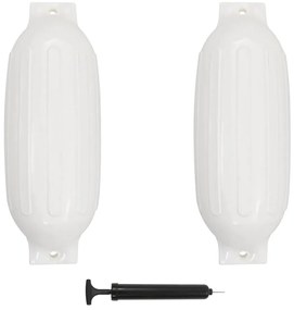 Para-choques para barco 2 pcs 69x21,5 cm PVC branco