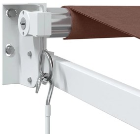 Toldo retrátil manual 300x250 cm castanho