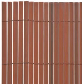 Cerca de jardim dupla face 110x500 cm castanho