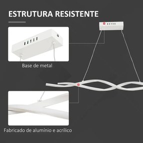 Candeeiro de Teto em LED DNA - Design Moderno
