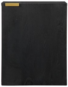 Armário suspenso p/ WC 38x33x48 cm derivados de madeira preto