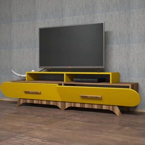 Móvel TV Flora – Nogueira – 205 x 50 x 36,8 cm