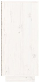 Aparador 110x34x75 cm madeira de pinho maciça branco