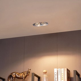 Foco embutido redondo branco GU10 70mm 2-luzes - Hubs