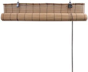 Estore de enrolar 100x220 cm bambu castanho