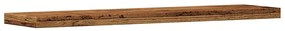 Prateleiras de parede 4 pcs derivados de madeira madeira velha