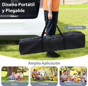 Pergula dobrável 394 x 394 cm, portátil com teto duplo e rede, bolsa de transporte, abrigo solar de montagem rápida e instantânea, cinzenta