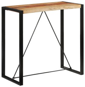 Mesa de bar 110x55x110 cm madeira recuperada maciça