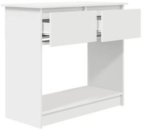 Mesa consola com gavetas 85,5x38,5x74,5 cm branco