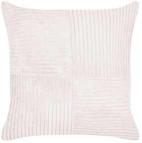 Conjunto de 2 almofadas decorativas em bombazine branca creme 43 x 43 cm MILLET Beliani