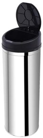 Caixote do lixo Balde do Lixo 50 L Sensor Detetor Movimento Automático Balde Aço