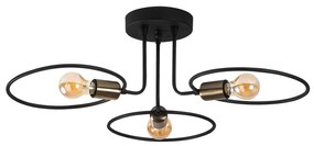 Candeeiro Chandelier Circle – Preto – 66 x 66 cm