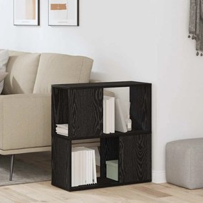 Estante VidaXL Preta Carvalho 60x24x63 cm em Madeira de Engenharia