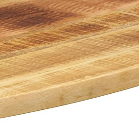 Tampo de mesa oval 110x40x2,5 cm madeira de mangueira maciça