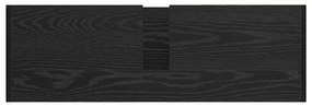 Armário de Pia Carvalho Preto 90x29x55 cm Madeira Engenharia