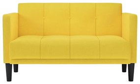 Sofá-luvas 111 cm tecido amarelo