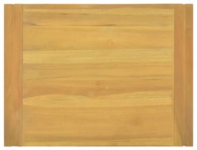Armário de parede p/ casa de banho 60x45x35 cm teca maciça