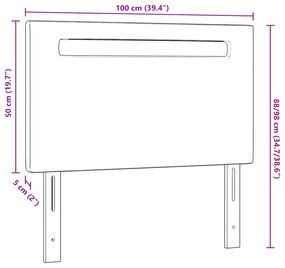 Cabeceira Design Simples Branca 100 cm Couro Sintético