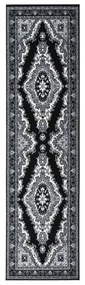 vidaXL Passadeira 80x350 cm polipropileno preto