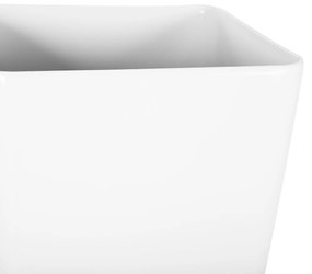 Vaso para plantas 30 x 30 x 57 cm branco MODI Beliani