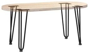 Pernas de grampo para mesa de centro 4 peças pretas 42 cm aço maciço