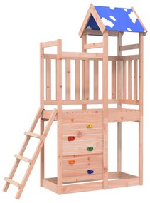 vidaXL Torre de Brincar Castanho Madeira Sólida de Douglas